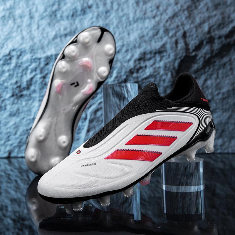 Nahtlose Flyknit Schnürlose COPA Fußballschuhe für Herren & Damen - Mit langen Stollen, Ideal für Wettkampf & Training