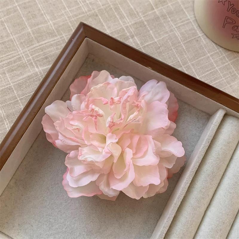 

Flowers Antique Style Peonies Hair Clips Atmosphere Vintage Bangs Side Accessories Photography Headpieces