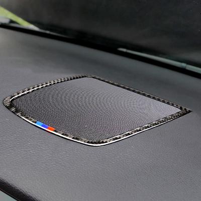Fibra de Carbono Panel de Altavoz de Salpicadero de Coche Cubierta de Marco Adhesivo Parte de Decoración Para BMW F07 5GT 2010-2016 Interior de Coche