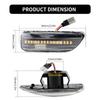 2 Stück LED Dynamische Seitenblinker Leuchte Für Volvo S60 V70 XC90 S80 XC70 OEM#30722641/34432641A Blinker Leuchte 12V