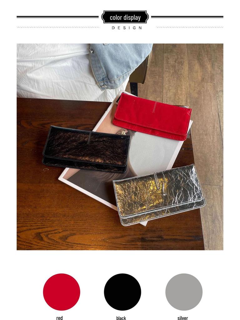 Women's Genuine Leather Long Wallet 2025 - Card Holder, Trendy, High-End, Practical Design