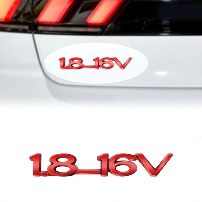 Insignia Cromada Metálica 3D Letras 1.8-16V Pegatina Emblema para Maletero Trasero Guardabarros de Coche Para Vauxhall Astra 1.6 Zafira Optima Corsa Accesorios