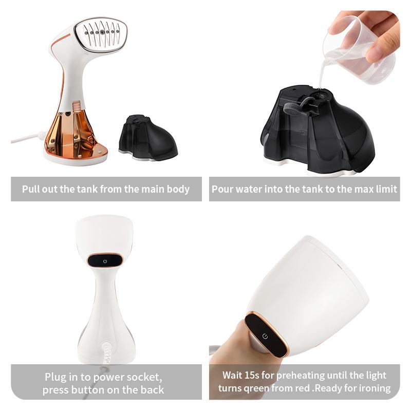 Steam Iron Garment Handheld Steamer 1640W Travel Vertical Mini Portable High Quality Home Travelling For Clothes Ironing
