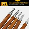 New 5pcs Carving Chisel Set Carving Chisel Manganese Steel Carpenter Wood Carving Gouge Chisels Tool Professional Wood Carving Chisel Hand Tool