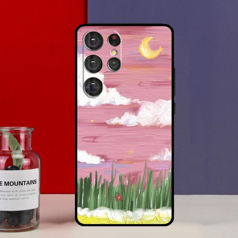 Korean Sunset Scenery Funda Case For Samsung Galaxy S25 Ultra S9 S10 S20 S21 S22 Plus S23 FE S24 Ultra Phone Cover