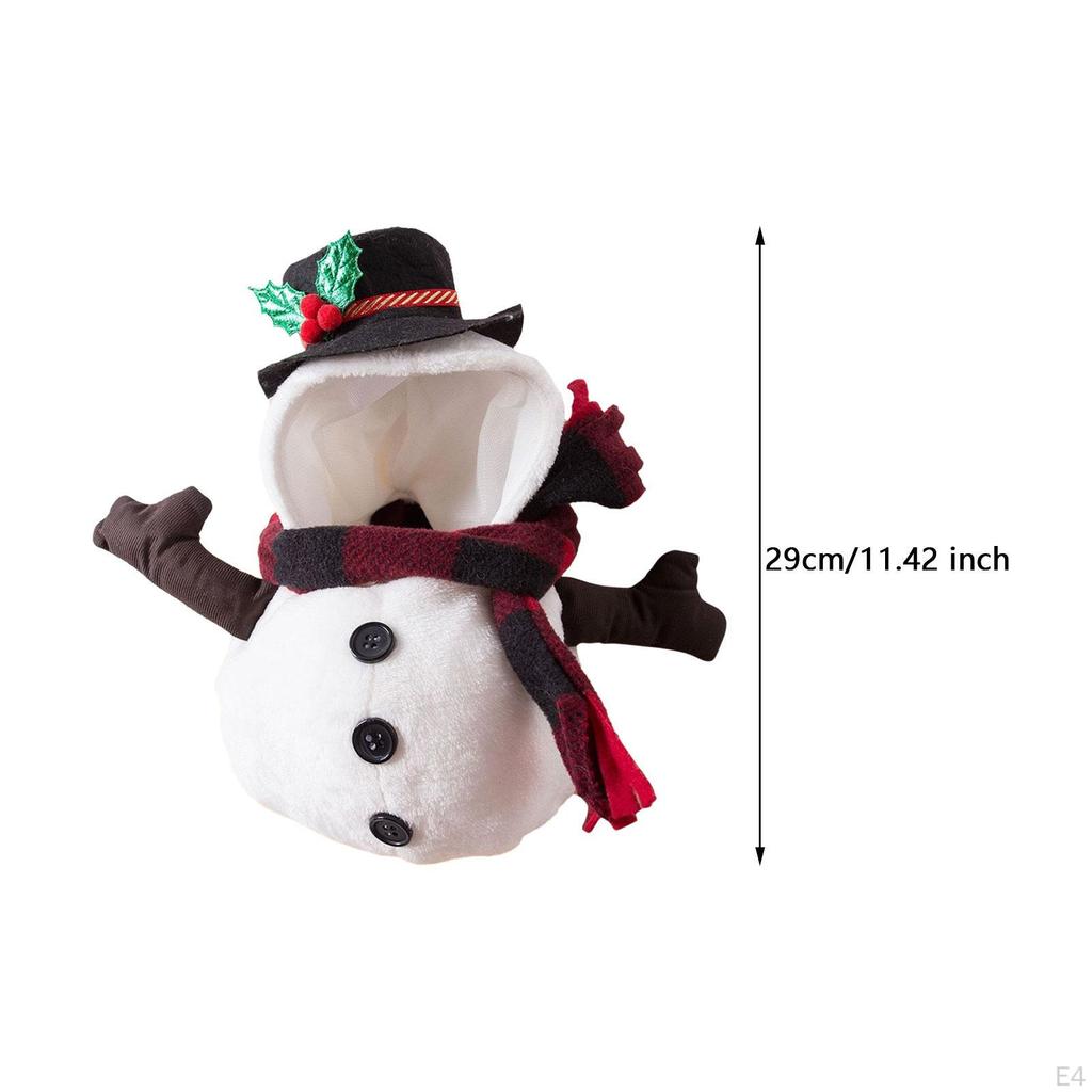 Costume Clothes Puppy Accessories Winter Warm Snowman for Dogs