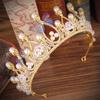 Brautlicher Barock-Hochzeitsschmuck im europäischen Stil, Schmetterlingskrone, Abendkleid, Hochzeitskleid-Accessoires
