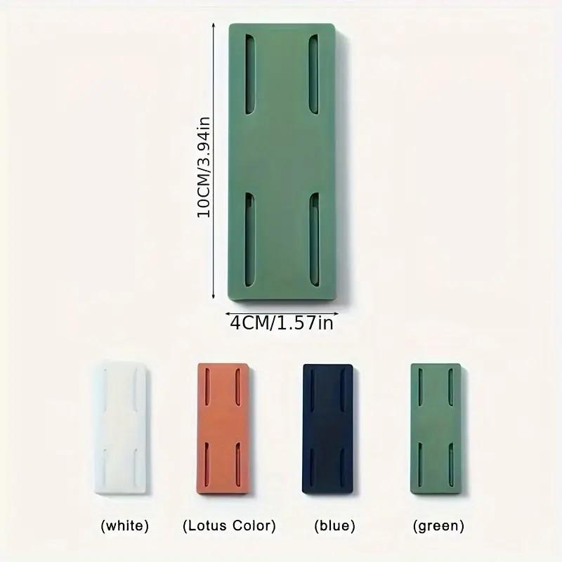 1pc Socket Holder Organizer Socket Fixer Powerful Traceless Wall-mounted Self-adhesive Cable Seamless Power Strip Hold Wire Holder Utility Hooks