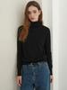 PAUL&ALICE [100% Wool] Wool Turtleneck Knit / Black