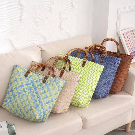 Exquisite Woven Tote Bag Handmade Wear-resistant Storage