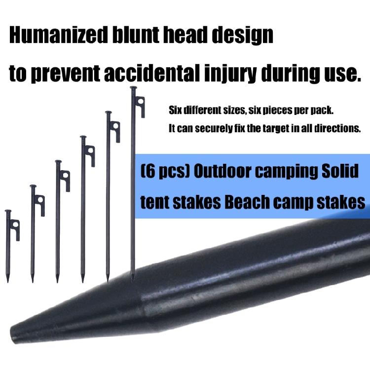 Steel Tent Stakes Heavy Type Rustproofed Ground Pegs for Camping Beach Backpacking Secure Windproofed