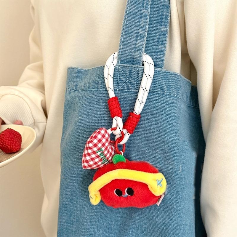 Plush Rabbit Dog Keychain Cartoon Puppy Pendant Bag Charm Lightweight Portable Accessory For Women Girls