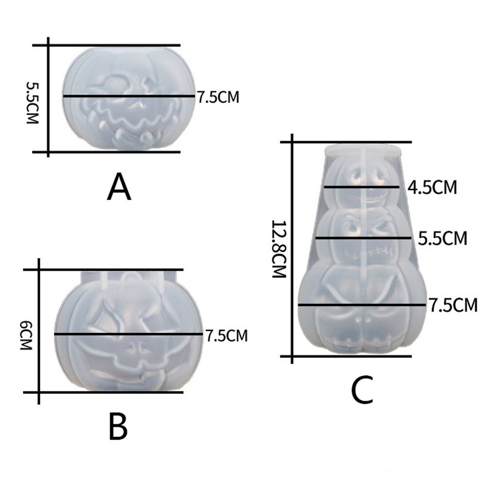 Decoration Desk Decor Gifts Soap Candle Making Supplies Pumpkin Mold Epoxy Mould Clay Tool