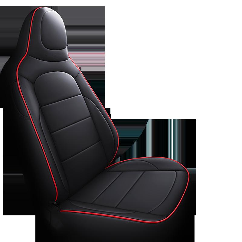 Volkswagen T-Cross All-Season Leather Seat Cushion - Full Surround, Five-Seat Fit.