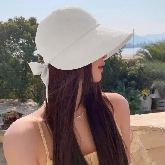 Wide Brim Sun Hat Solid Color UV Resistant Quick-Drying Lightweight Breathable Fisherman Hat Outdoor Camping Cap