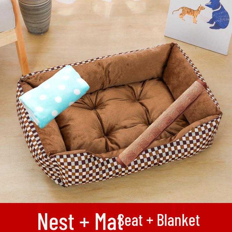Winter Warm Pet Bed: All-Season Dog & Cat Nest Mat