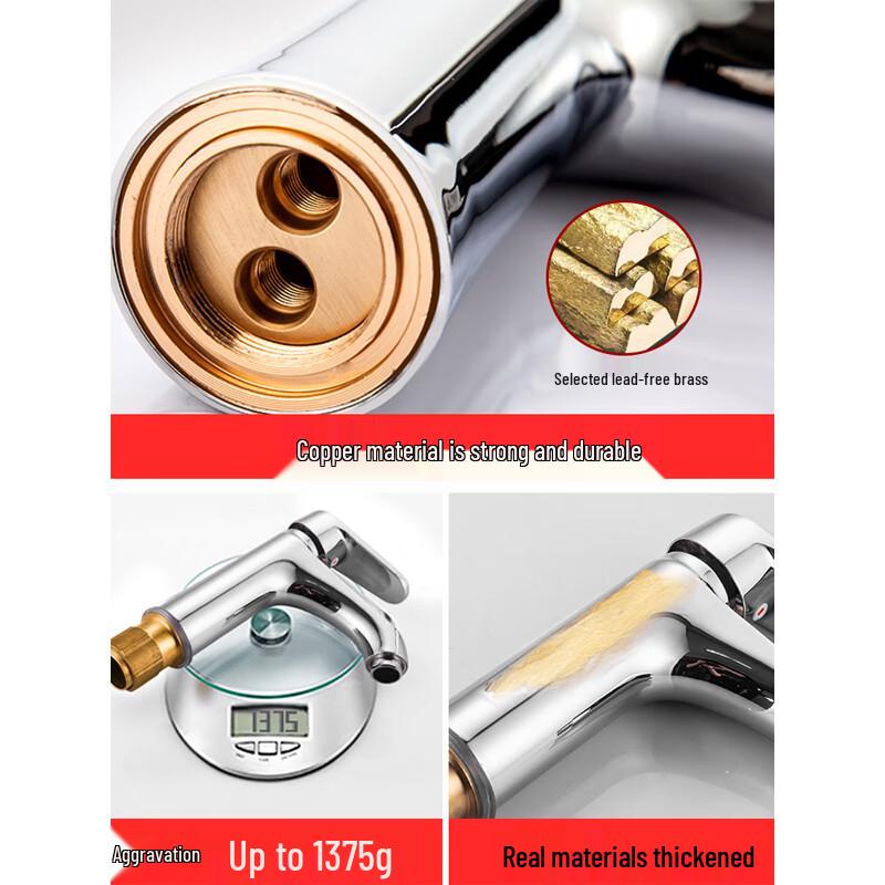 Brass Swivel Hot & Cold Basin Faucet
