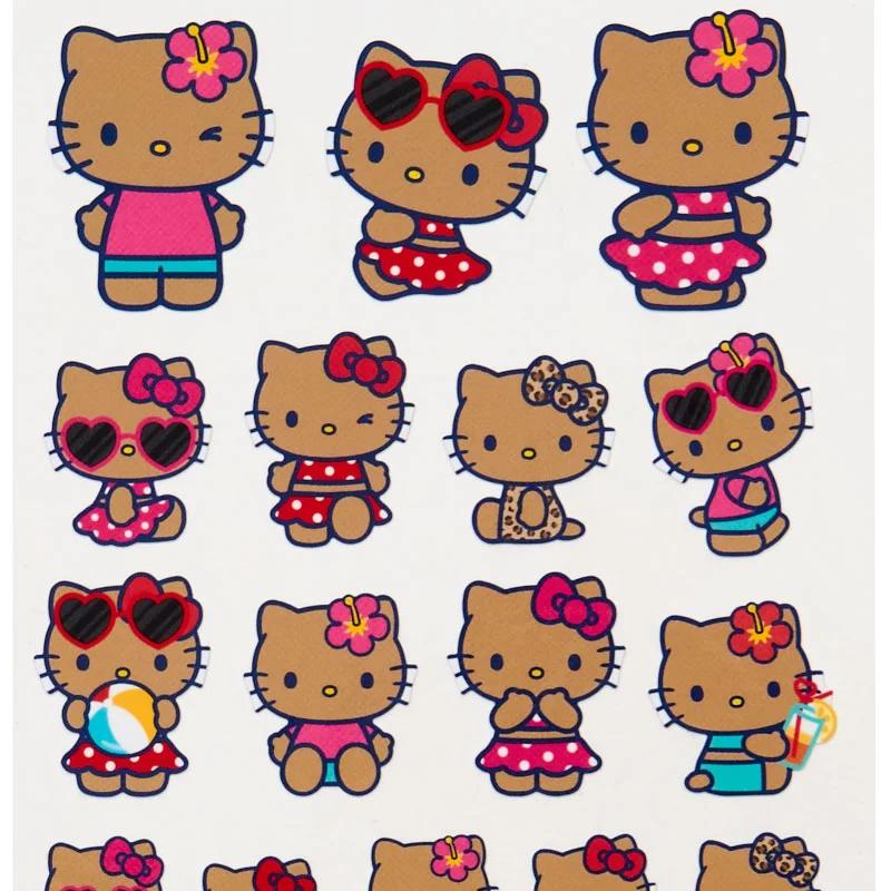 Sanrio Hello Kitty 4 Size Stickers ( night party ) Japan NEW