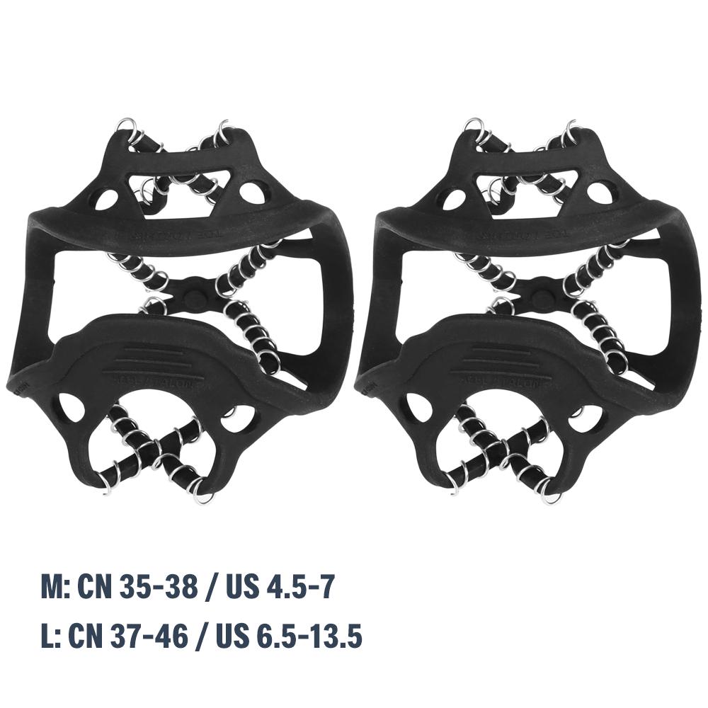 1 Pair Ice Crampons Winter Snow Boot Shoes Covers Ice   Anti-skid Snow Traction Cleats