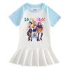 Kpop Monster Hunter Mädchen Cartoon Faltenkleid - Sommer Kurzarm Rüschenrock