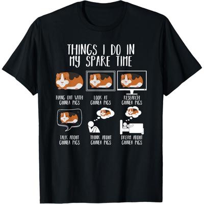 Things I Do In My Spare Time Guinea Pig Funny Guinea Pig T-Shirt
