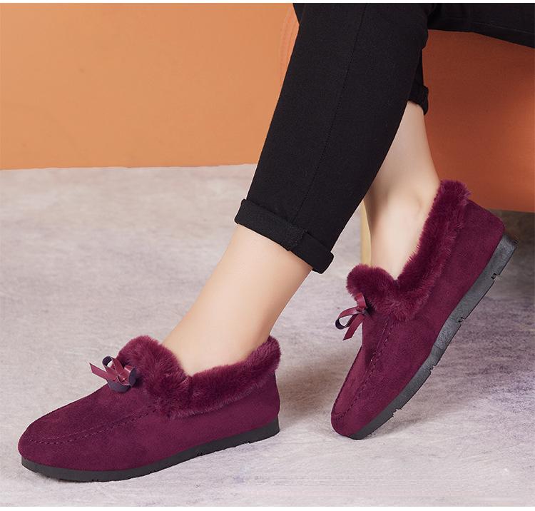 Fashion Women Winter Casual Shoes New Moccasins Soft Flat Non-slip Loafers Fashion Comfort Warm Female Cotton Shoes zapatillas de mujer