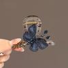 Neue Retro Stickerei Schmetterling Haarspange Damen Mädchen Elegant Haarspange Hinterkopf Halbhochsteckfrisur Haiklammer Styling-Accessoires