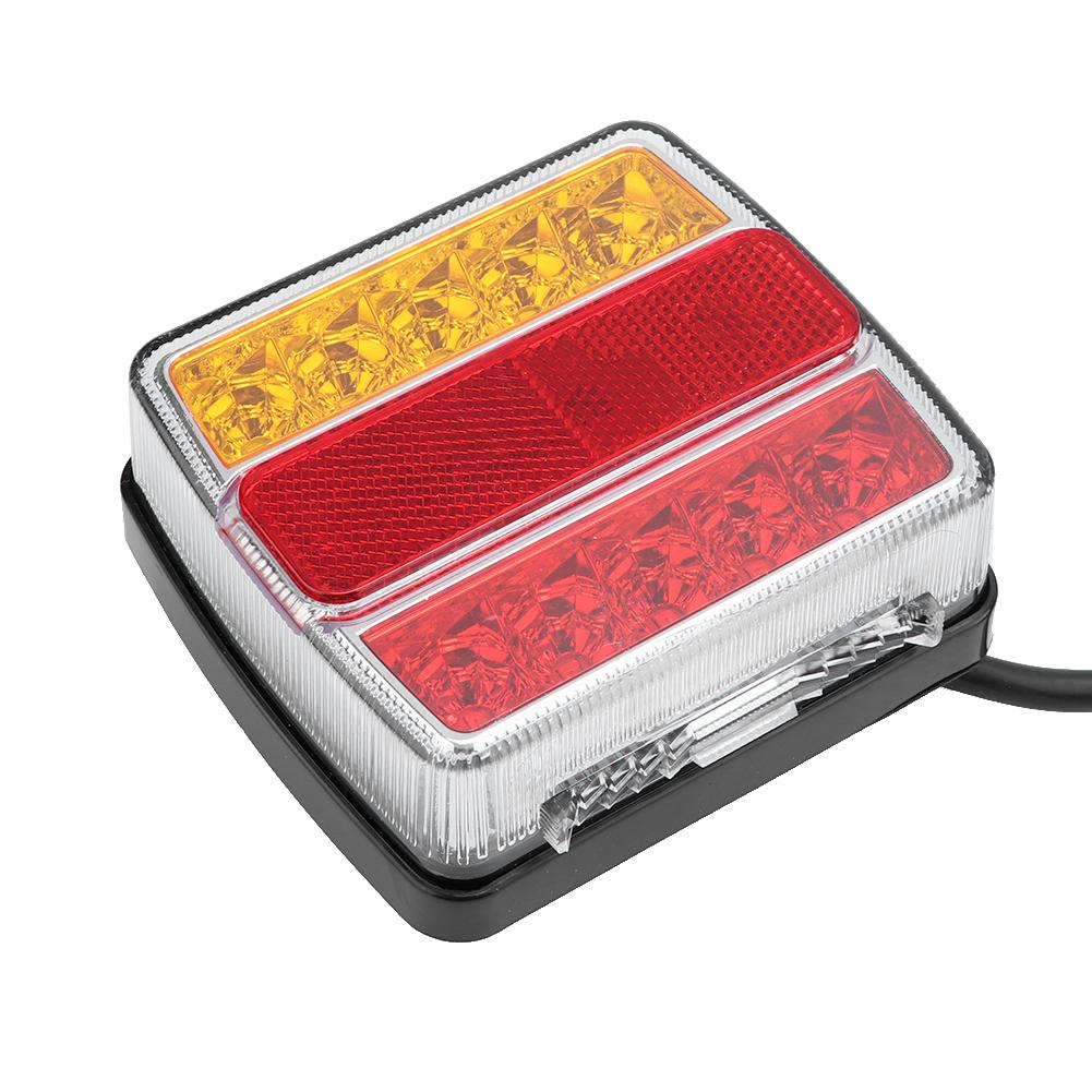 LED Taillight Rear Lamp Red Yellow Turn Signal Light Safety Warning for Trailer Truck