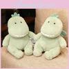 Cute Dinosaur Sitting Plush Cartoon Boy Sleeping In Bed Accompanied By Gift Doll