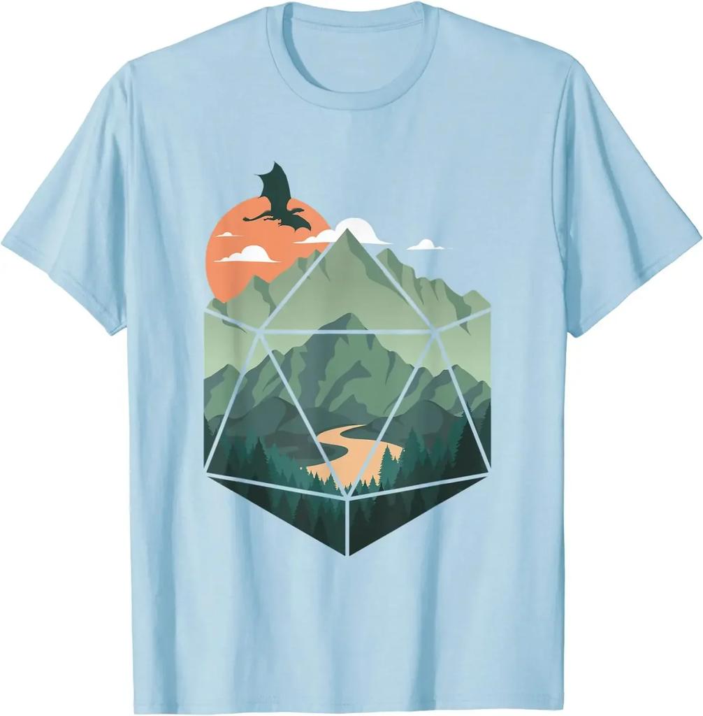 Art Shirt Dragon Lover Shirt Fantasy Gaming T-Shirt Mens T Shirts Graphic T Shirts Streetwear Cotton Four Seasons Daily