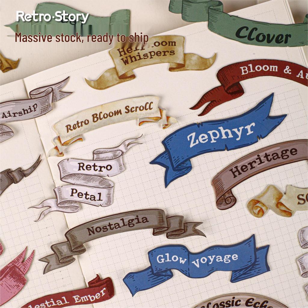 Paquete de Pegatinas DIY de Literatura Vintage: 15 Hojas para Journaling Retro y Manualidades