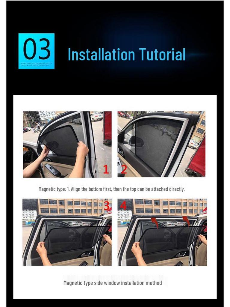 Magnetic Sunshade Curtain for Toyota Wish: Heat Insulation and Sun Protection