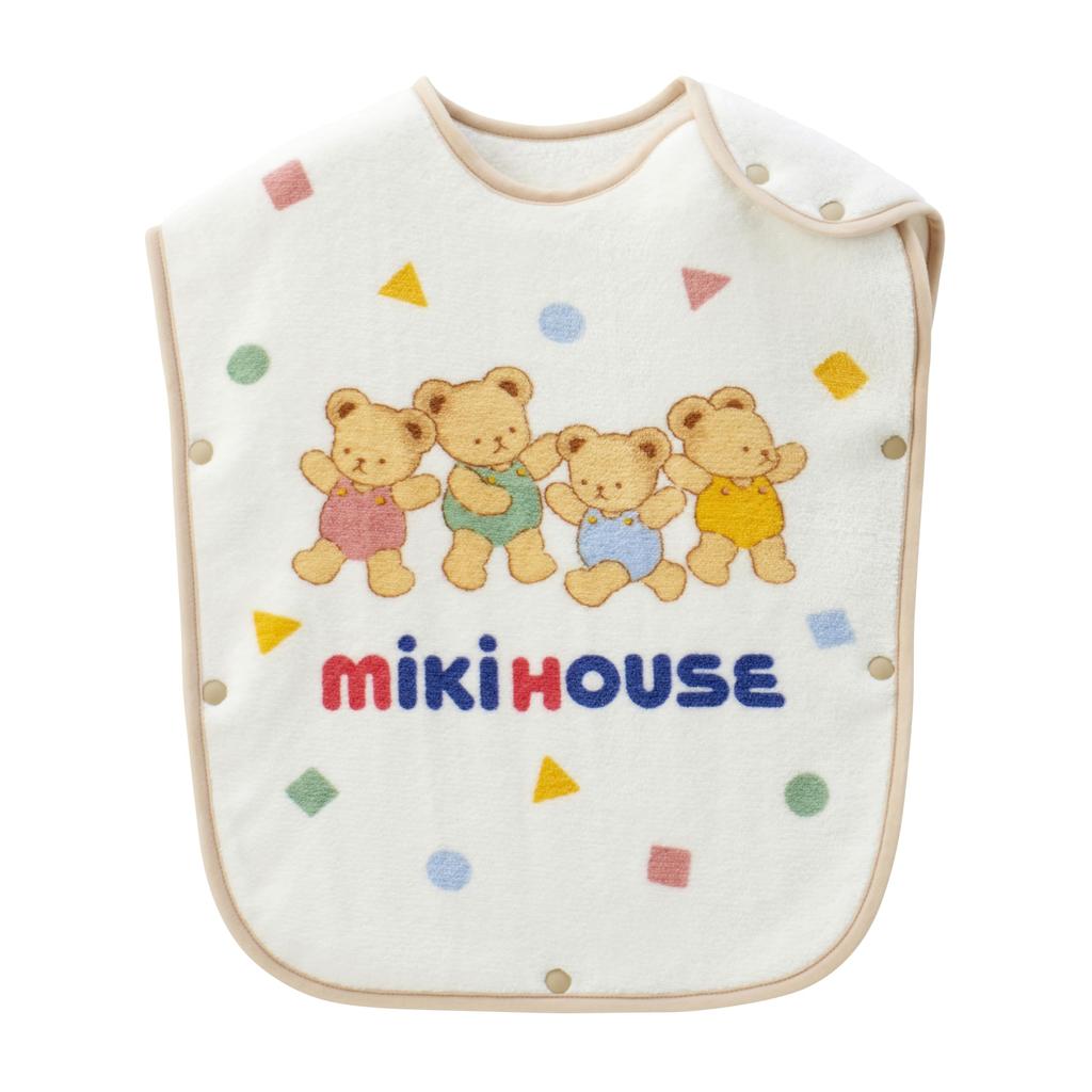 MIKI HOUSE Cotton Bear Made In Prevents Colds While Cold Weather For Boys and Infant Ivory Sleeper, Design, Japan, Sleeping, Protection, Girls, Baby,