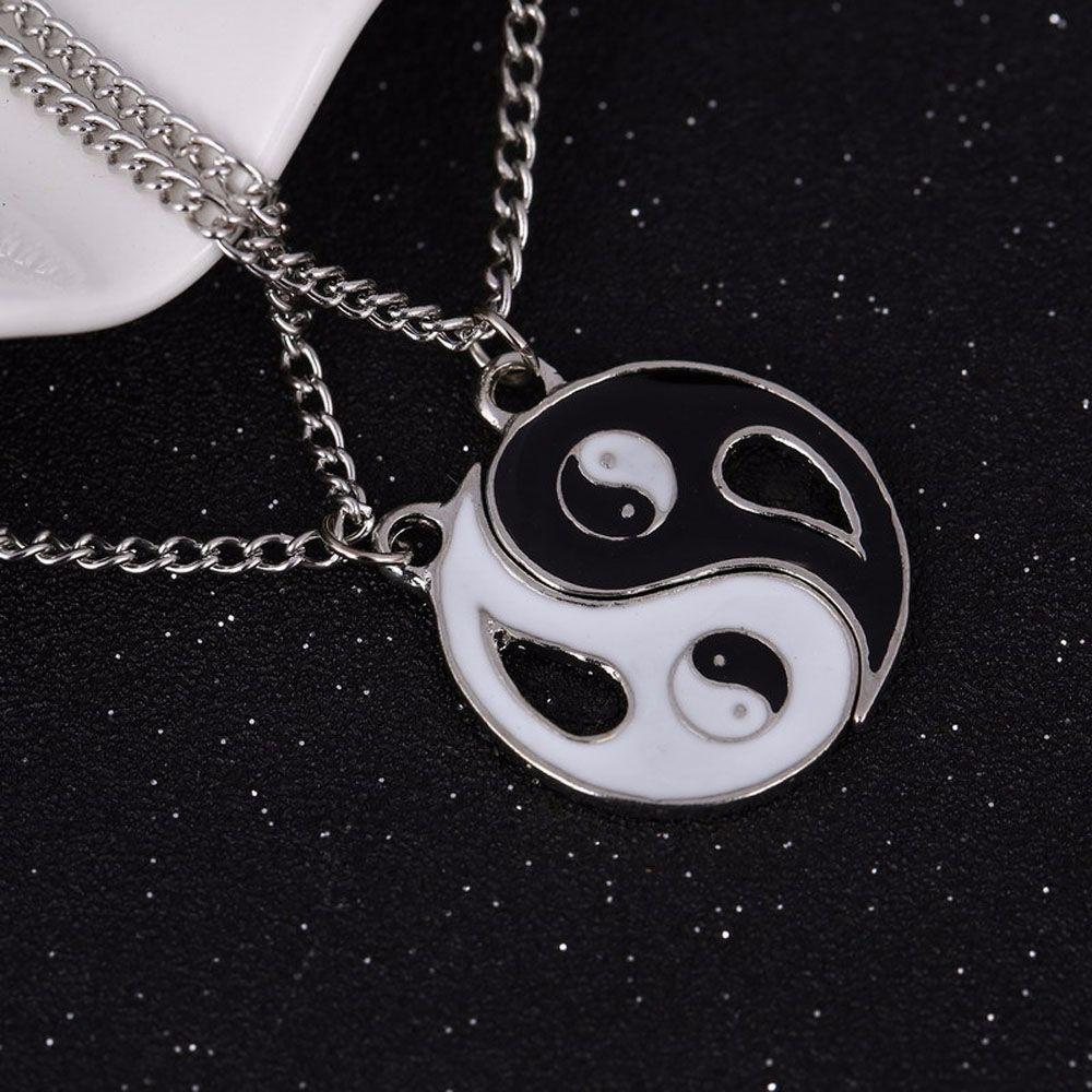 Girl Friend Tai Chi Charm Zinc Zinc Alloy Jewelry Choker Clavicle Chains Pendant Necklaces Couple Necklaces