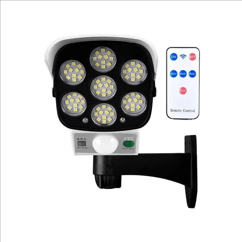 Solar-Powered Garden Light with Camera Simulation, Motion Sensor, Dusk-to-Dawn, Anti-Theft, and Street Lighting