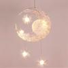 Pastoral Moon & Stars Aluminum Chandelier: Creative Lamp for Coffee Shops, Bedrooms, Living Rooms, and Entrances