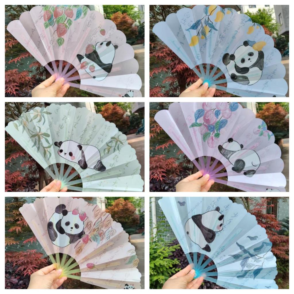 Children's Portable Ancient Style Folding Fan – Chinese Dragon Boat Festival Design