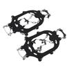 Crampons 18 Spikes Shoe Spikes Ice Snow Traction Cleats Anti Skid for Hiking Walking Mountaineering