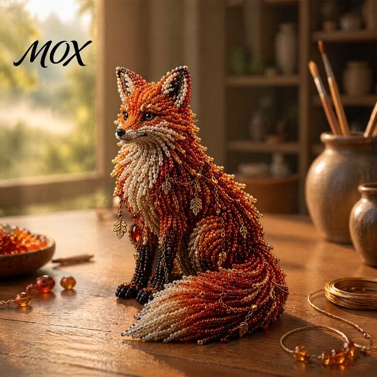 DIY Beading Kit Animal Bead Craft Kit, Cute Designs with Stars And Moon, Beaded Moon Star for Beginners, Adults Home Decor Handmade Gift Beginner