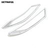 For Volkswagen VW Touran 2016- 2024 Chrome Fog Rear Light Lamp Cover Trim Foglight Foglamp Protector Accessories Car Styling