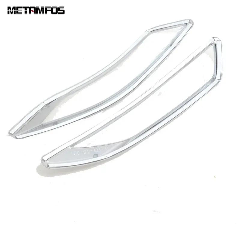 For Volkswagen VW Touran 2016- 2024 Chrome Fog Rear Light Lamp Cover Trim Foglight Foglamp Protector Accessories Car Styling