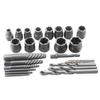 26Pcs/Set Bolt Nut Socket Wrench Removal Tools Electric Drill Bits Torque Wrench Drive Damaged Screw Extractor Car Repair Tools
