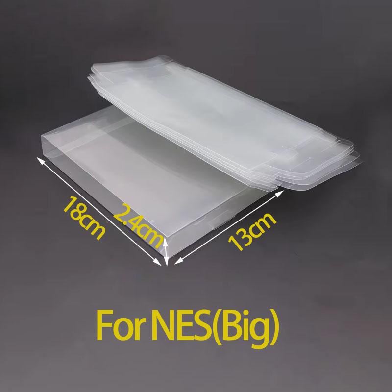 6PCS Clear Transparent Game Cartridge Box Case CIB Games Plastic PET Protector for N64 NES SNES for GB GBA GBC NGPC Switch