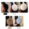 Portable Folding Winter Warm Earmuffs Woman Unisex Imitation Fox Fluffy Ear Covers Outdoor Cold Protection Soft Plush Headphones