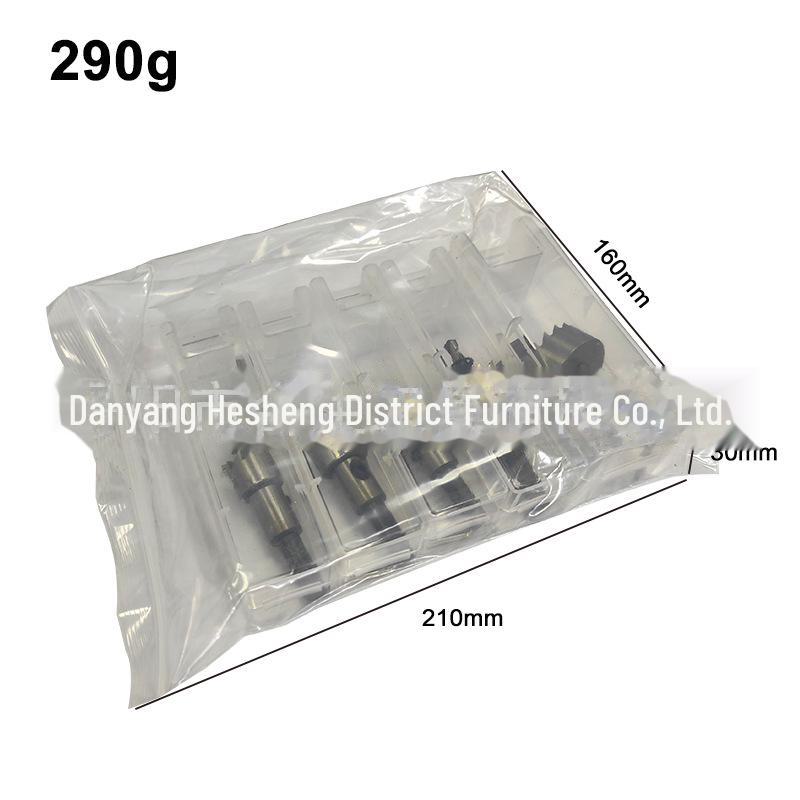 5-Piece High-Speed Steel Sawtooth Hole Opener Drill Bit Set for Aluminum and Iron Plates - 16mm, 20mm, 25mm, 30mm