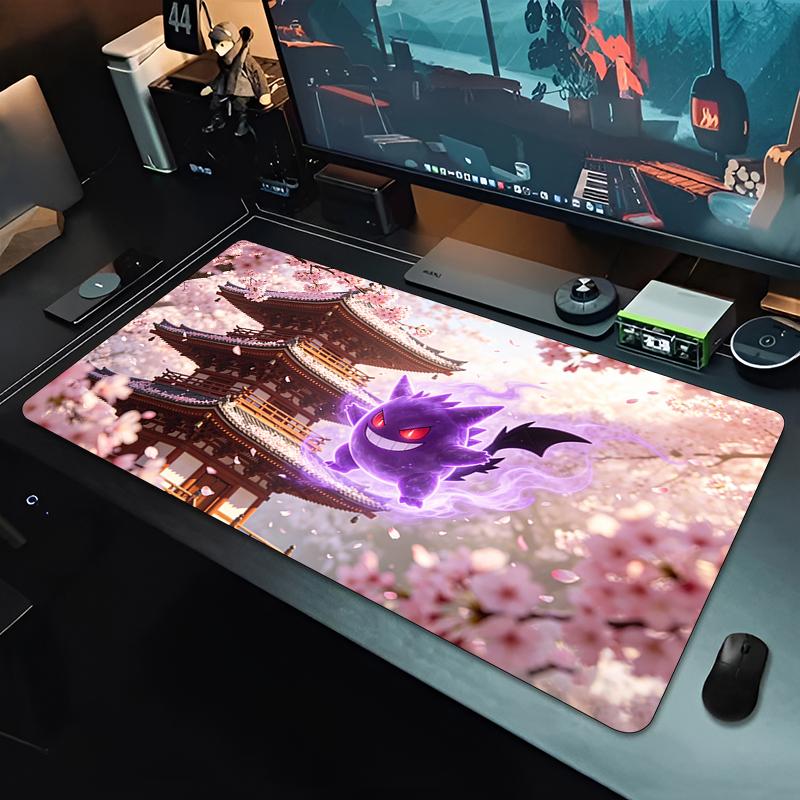 Office Mouse Pad Gamer Highquality natural rubber base PC Computer Desk Mat Pokemon Gengar Gaming Accessories Extended Mousepad
