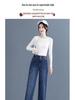 Fleece-Lined High-Waisted Wide-Leg Jeans for Women - Slimming, Loose, Straight-Leg for Autumn/Winter 2025
