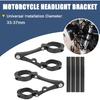 Universal Motorcycle Headlight Bracket 33-37mm Fork Brackets Mount Tube Clamp CNC Black for Harley Indian Victory Honda Yamaha Kawasaki Suzuki Ducati