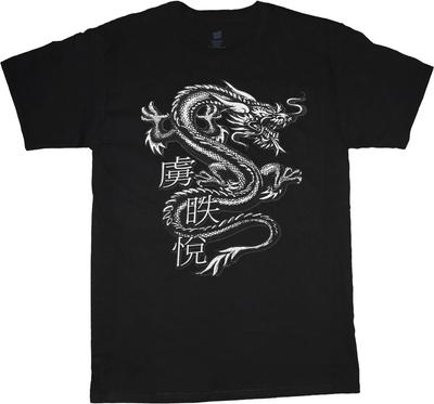 Dragon T-shirt Mens Graphic Tee Clothing Apparel Chinese Dagon Symbol