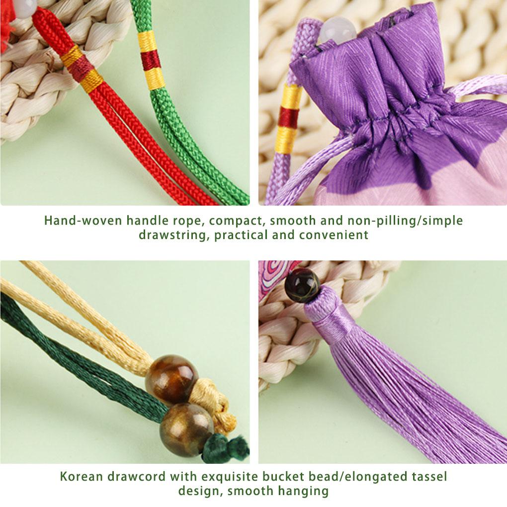 Fragrant Sachet Portable Replacing Vintage Chinese Style Necklace Jewelry Storage Bag Gift Pouch Ornament with Tassel